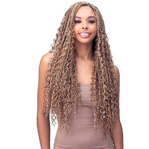 BOBBIBOSS FSLATTE BOHO BOX 24” CROCHET INTERLOCKING PRE-LOOPED 3X BRAID …